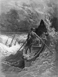 Gustave Dore The Pilot Faints Scene From 'the Rime Of The Ancient Mariner' By S.t. Coleridge