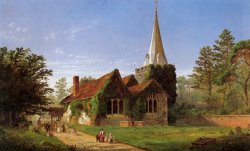 Jasper Francis Cropsey The Church at Stoke Poges