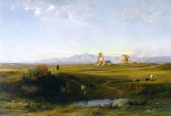 Jean Achille Benouville A View of The Roman Countryside