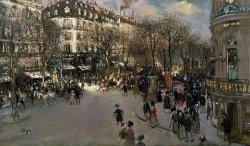 Jean Francois Raffaelli The Boulevard des Italiens