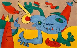 Joan Miro The Massacre of The King of Poland Iii, From Series for King Ubu, 1966