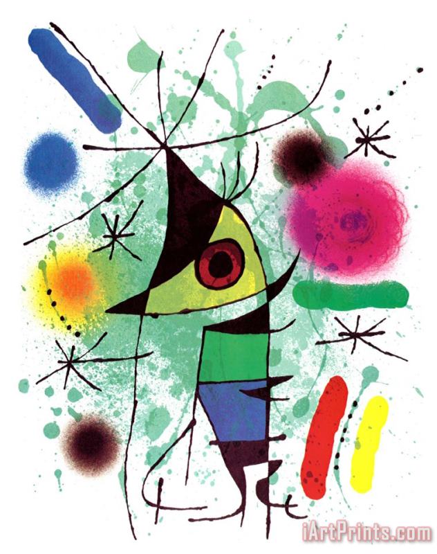 The Singing Fish painting - Joan Miro The Singing Fish Art Print