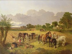 John Frederick Herring Snr Resting Plough Team