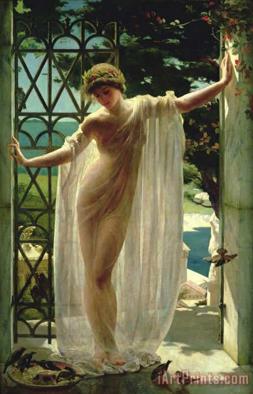 Lesbia painting - John Reinhard Weguelin Lesbia Art Print