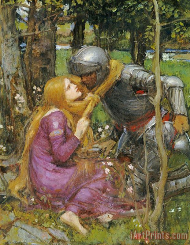 John William Waterhouse A Study For La Belle Dame Sans Merci Art Print