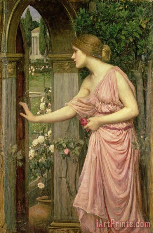 John William Waterhouse Psyche entering Cupid's Garden Art Print