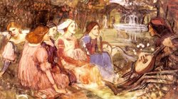 John William Waterhouse Study for a Tale From The Decameron