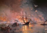 Capture of New Orleans by Union Flag Officer David G Farragut by Julian Oliver Davidson