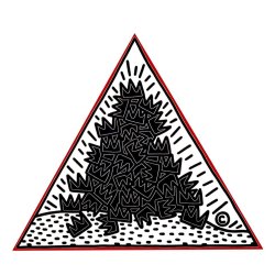 Keith Haring A Pile of Crowns for Jean Michel Basquiat 1988