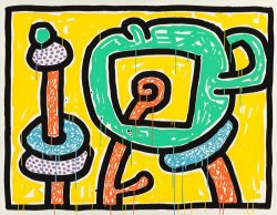 Keith Haring Flowers III, 1990