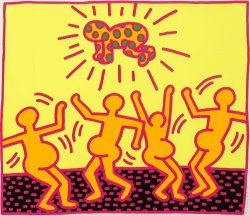Keith Haring One Plate, From The Fertility Suite, 1983
