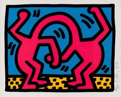 Keith Haring Twins (from Pop Shop Ii), 1988