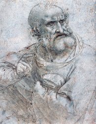 Leonardo da Vinci Study For Last Supper Drawing