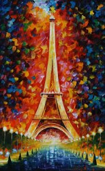 Leonid Afremov Eiffel Tower