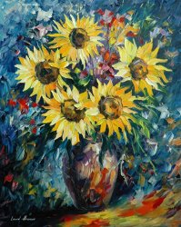 Leonid Afremov Night Sun