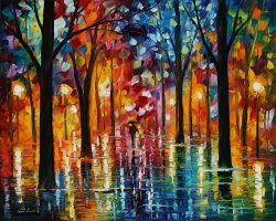 Leonid Afremov Rain Of Fire