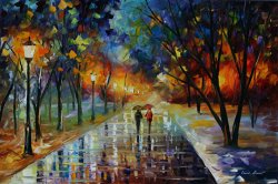 Leonid Afremov Winter Park