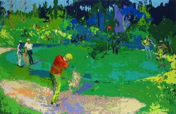 Leroy Neiman Golf's Threesome (trevino, Nicklaus, Palmer)