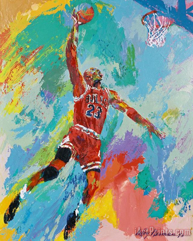 Leroy Neiman Michael Jordan Art Print