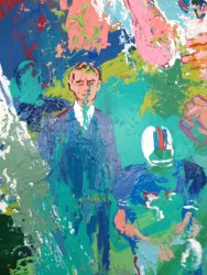 Leroy Neiman Mr Wilson in Neiman Painting
