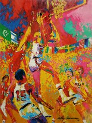 Leroy Neiman Olympic Basketball