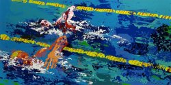 Leroy Neiman Olympic Swimmer
