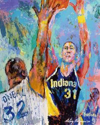 Leroy Neiman Reggie Miller