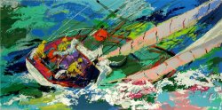 Leroy Neiman Yawl Sailing