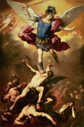 Luca Giordano Archangel Michael overthrows the rebel angel