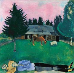 Marc Chagall The Poet Reclining 1915