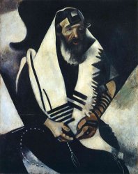 Marc Chagall The Praying Jew Rabbi of Vitebsk 1914