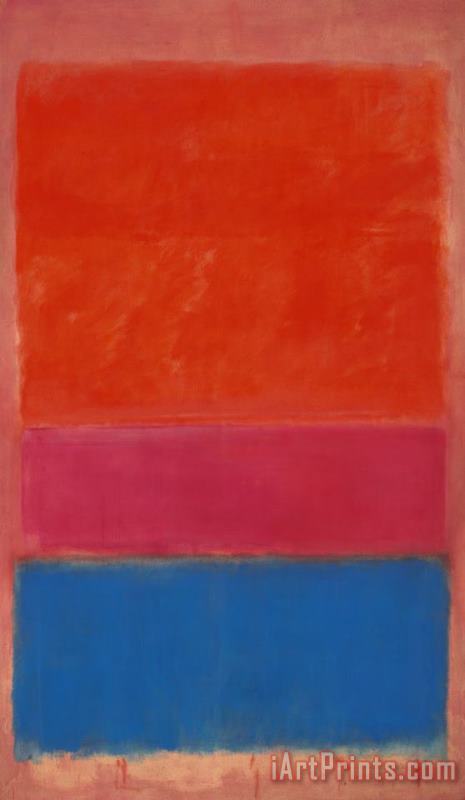 No 1 Royal Red And Blue 1954 painting - Mark Rothko No 1 Royal Red And Blue 1954 Art Print