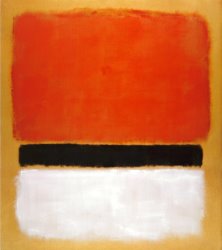 Mark Rothko Untitled Red Black White on Yellow 1955