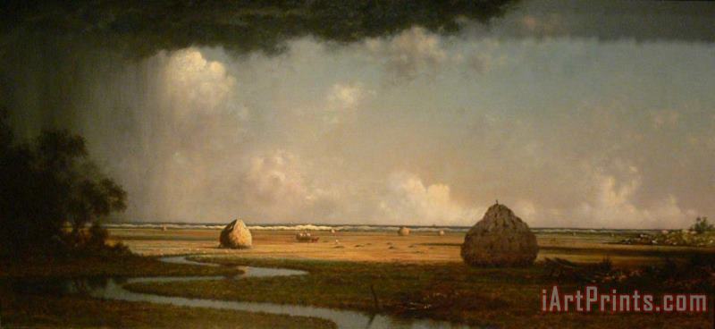 Marshfield Meadows, Massachusetts painting - Martin Johnson Heade Marshfield Meadows, Massachusetts Art Print