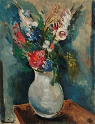 Maurice De Vlaminck Vase De Fleurs