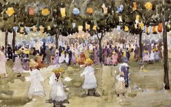 Maurice Prendergast Central Park New York City July Fourth