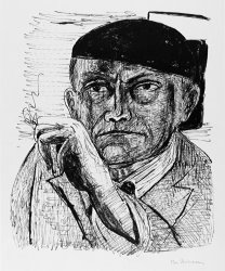 Max Beckmann Self Portrait (selbstbildnis) From Day an