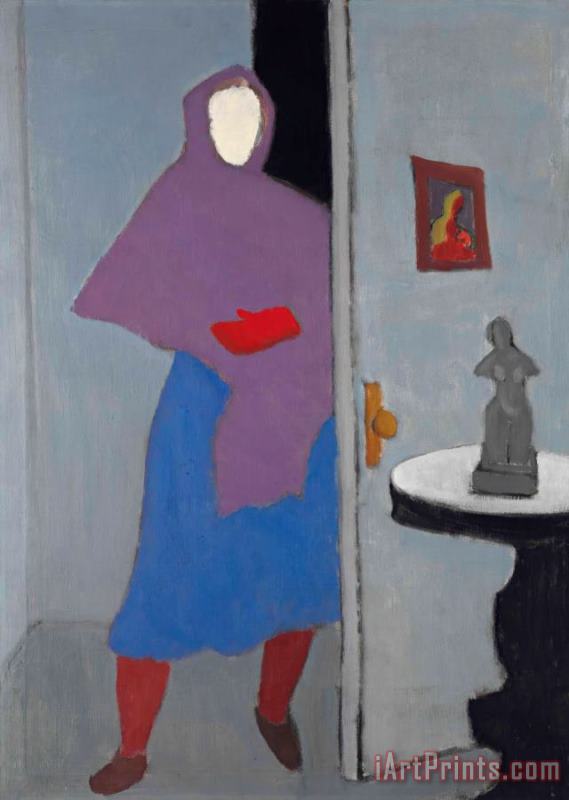 Woman with Rebozo, 1947 painting - Milton Avery Woman with Rebozo, 1947 Art Print