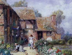 Myles Birket Foster, R.w.s An Afternoon in The Garden