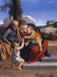 Orazio Gentleschi Holy Family with The Infant Saint John The Baptist