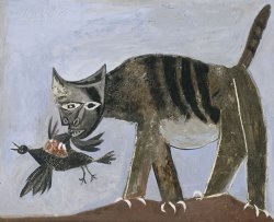 Pablo Picasso Chat Saisissant Un Oiseau (cat Catching a Bird)