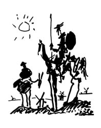 Pablo Picasso Don Quixote C 1955