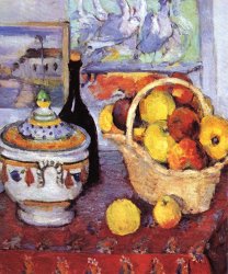 Paul Cezanne Apples Bottle And Tureen
