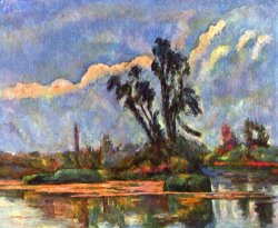 Paul Cezanne Bank of The Oise C 1888