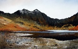 Paul Dene Marlor Y Lliwedd ridge from Lake Llyn Llydaw