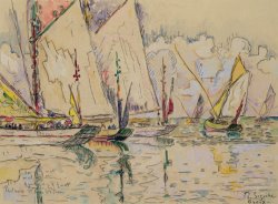 Paul Signac Departure of tuna boats at Groix