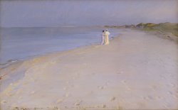 Peder Severin Kroyer Summer evening at the South Beach