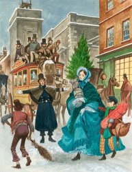 Peter Jackson Victorian Christmas Scene