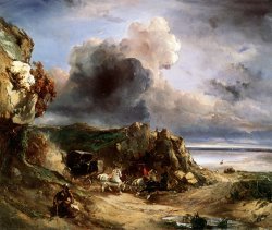 Philippe Rousseau La Chaise De Poste Paysage