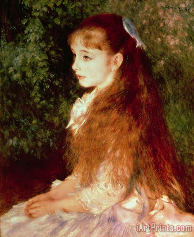Pierre Auguste Renoir  Portrait of Mademoiselle Irene Cahen d'Anvers Art Print